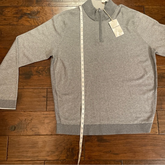 Tommy Bahama Island Zone Coolside Half Zip XLT Big And Tall Bala Shark Gray - Picture 4 of 10